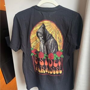 imogene + willie Black/Charcoal Graphic Tee NWT xxs “b-sides tee”